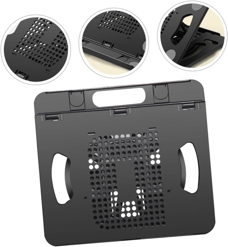Folding Adjustable Laptop Stand Ergonomic Heat Dissipation Holder for Notebook and Tablet Positions for Optimal Viewing Angles Portable Design for Office Home Use - Image 3