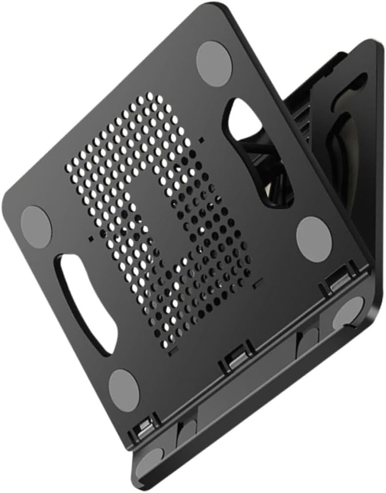 Folding Adjustable Laptop Stand Ergonomic Heat Dissipation Holder for Notebook and Tablet Positions for Optimal Viewing Angles Portable Design for Office Home Use - Image 1