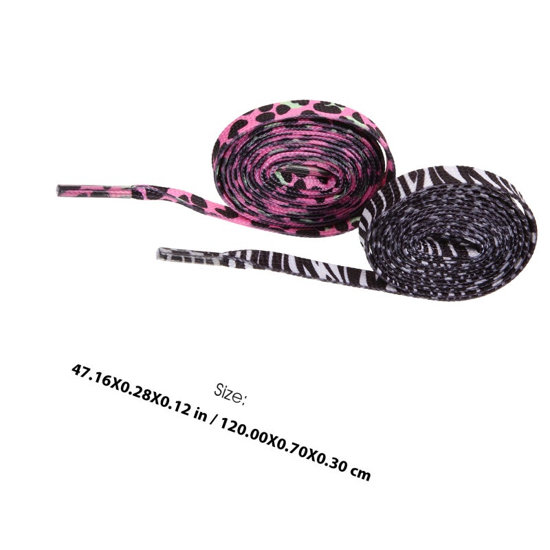 2 Pairs Flat High Density Shoestring Outdoor Casual Shoe Accessory - Image 2