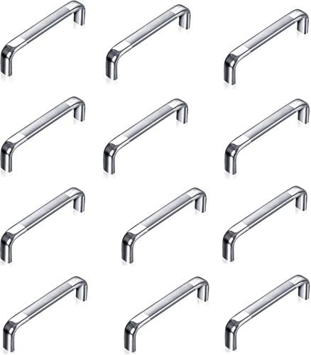 Atlantic Stainless Steel Oval D Dwawer Cabinet Pull Handle 8 Inch (Total Length 200 Mm, Hole To Hole 195 Mm, Twotone Finish) Pack Of 12 Pieces - Image 2