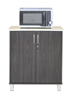 AFT Arfan Stylish 2-Door Kitchen Cabinet with Elegant (Ceramic top) Tile Top – Perfect for Storage & Display, Durable (Ceramic Top) Tile Top – Ideal for Home Organization, Space-Saving Design, Enhance Your Kitchen Décor. Versatile 2-Door Kitchen Cabinet with Sturdy Tile Top – Stylish Storage Solution. (Dark brown)  - Image 5