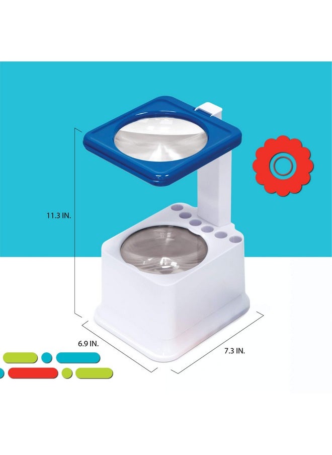 Discovery Kids - Art Projector With Six Dry Erase Markers And 10 Reusable Drawing Discs Draw On Reusable Transparent Sheets Magnify And Project Art Onto Ceilings Walls And More - Image 1