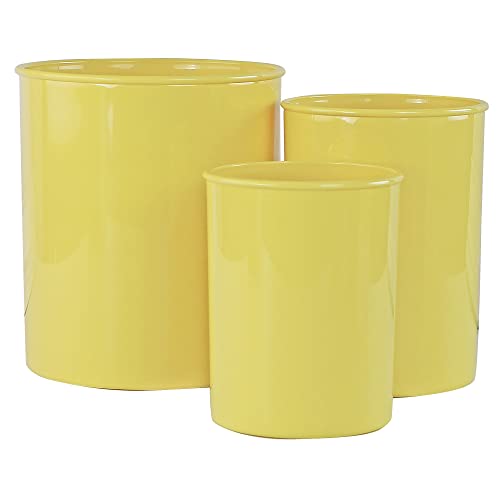 Reston Lloyd Multipurpose UtensilCrock Holders Organize Wide Variety of Sizes of Utensils Tools Includes Extra Large Large Miniature Set of 3 Lemon - Image 1