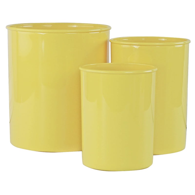 Reston Lloyd Multipurpose UtensilCrock Holders Organize Wide Variety of Sizes of Utensils Tools Includes Extra Large Large Miniature Set of 3 Lemon - Image 2