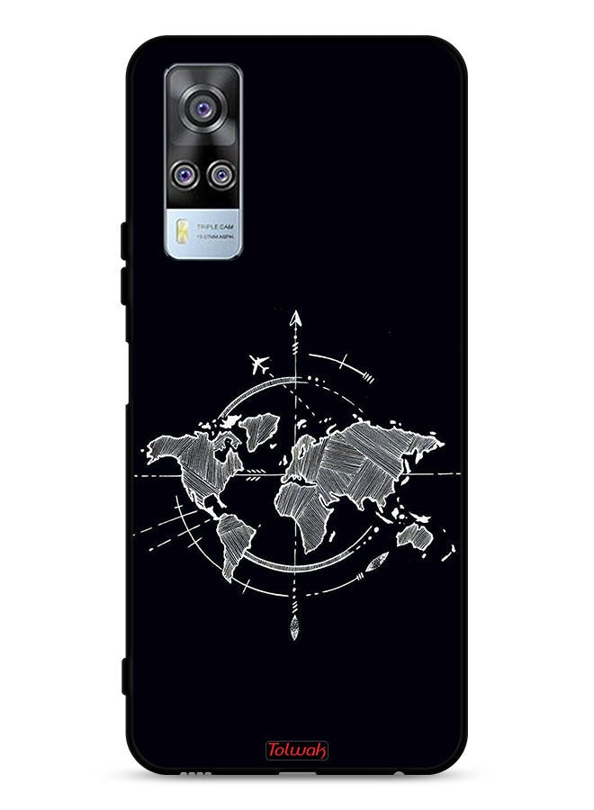 Tolwak vivo Y53s 4G Protective Case Cover Compass Art - Image 1