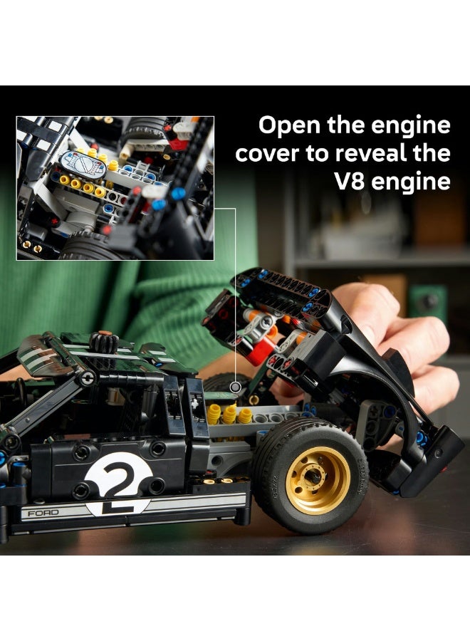 LEGO Technic 1966 Ford GT40 MKII Race Car Model Kit 42223 (Age 18+, 793 Pieces) - Image 5