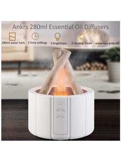 Excefore Essential Oil Diffusers, 250ml Aromatherapy Diffuser with Remote Control, Bonfire Flame Style Humidifier with 3 Brightness and 2 Mist Mode, Waterless Auto Off Air Diffuser for Home Office Room  - Image 2