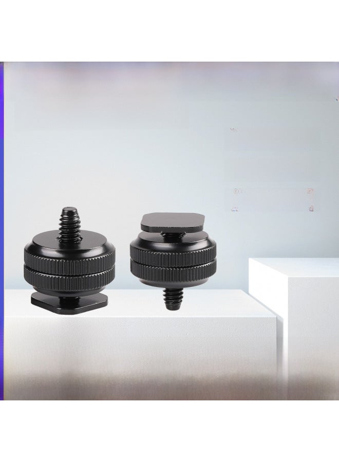 k6 Photography Camera Accessories Screw 1/4 Disc Conversion Hot Shoe Conversion Screw Double Layer Hot Shoe Screw - Image 3
