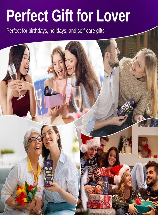 مجموعة W&E Choice من أقراص الاستحمام الفوارة برائحة العلاج العطري، 8 قطع، هدايا عيد الميلاد للنساء، كرات استحمام فوارة بزيوت عطرية طبيعية للاسترخاء اليومي وتخفيف التوتر، هدايا عيد ميلاد للزوجة والأم - Image 5