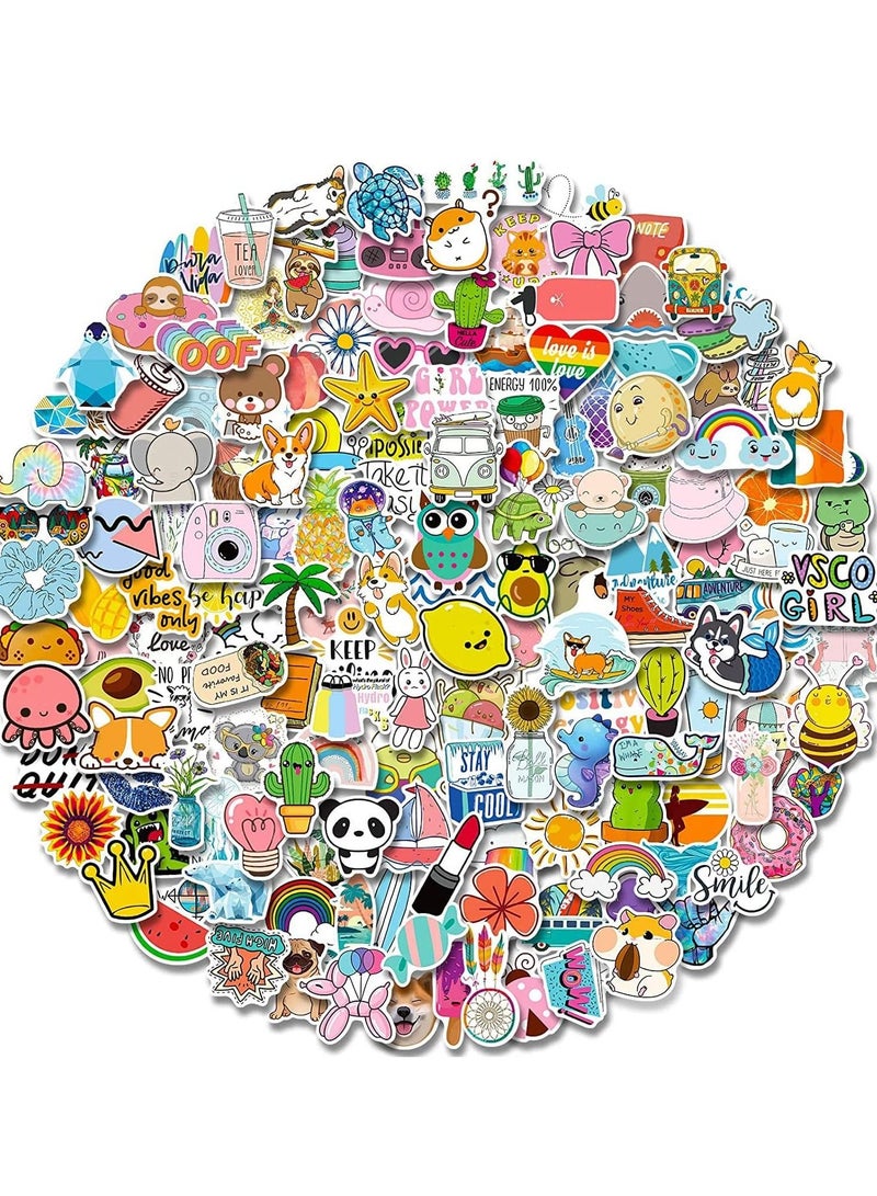 SYOSI Sticker Pack 200 pcs, Street Fashion, Water Bottle Stickers for Kids Teens Girls, Cute Aesthetic Waterproof for Skateboards Luggage Guitar Laptops Pad  - Image 1