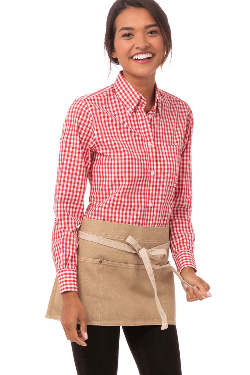 Chef Works Unisex Austin Waist Apron Natural One Size - Image 2