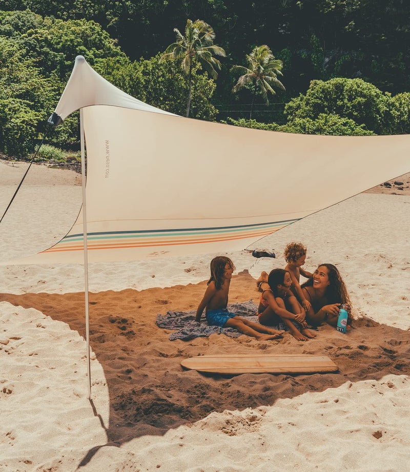 Neso Tents Grande Beach Tent, 7ft Tall, 9 x 9ft, Reinforced Corners and Cooler Pocket (Rainbow) - Image 2