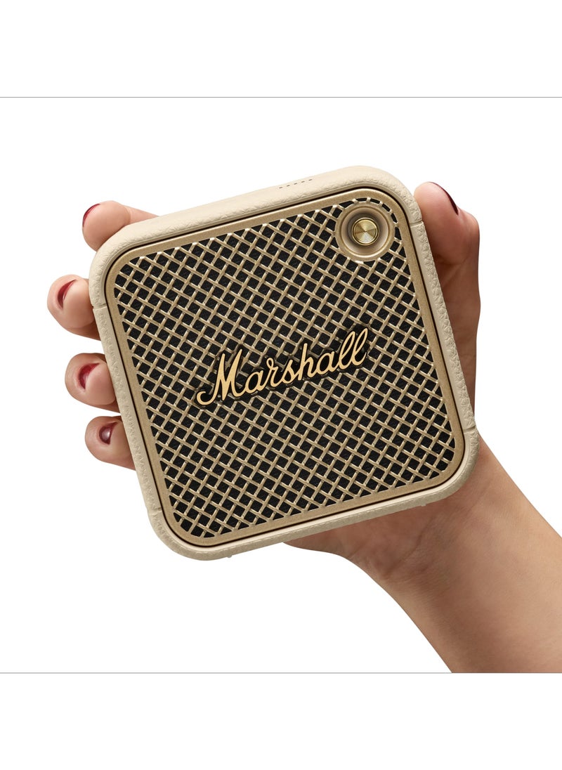 Marshall - Marshall Willen II Wireless Bluetooth Speaker, over 17+ Hours Playtime, Dust and Waterproof Design (Cream) - Image 1