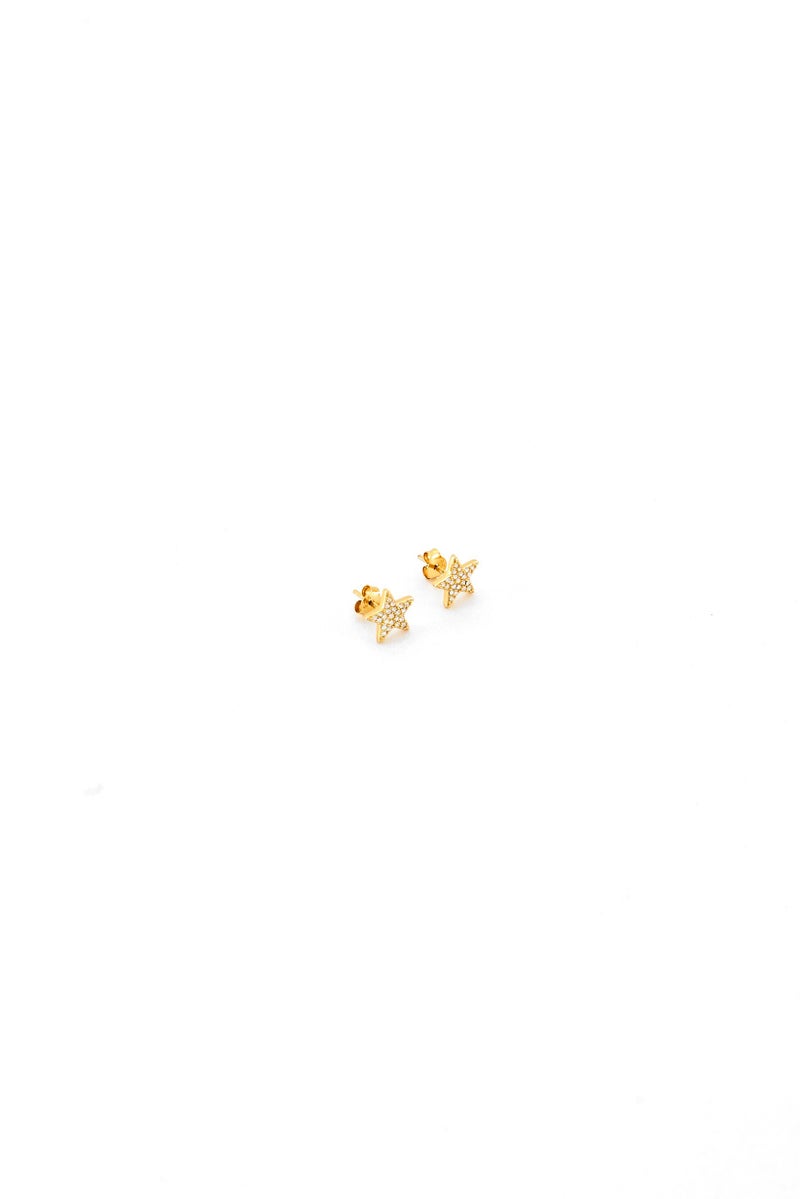 OLIVIA BURTON Women Star Stud Earrings, Gold - Image 1