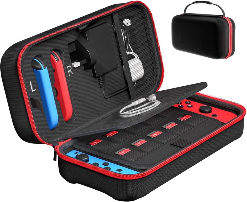 Switch Storage Bag – Hard Shell Case, for Nintendo Switch Console, Travel Pouch