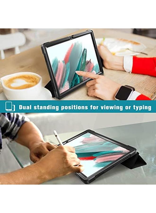 Procases Galaxy Tab A8 Case 10.5 Inch With Screen Protector Tri Fold Folio Cover With Built In Screen Protector Shockproof Tpu Smart Cover For Galaxy Tab A8 Sm X200 X205 X207 2022 Release Black - Image 3