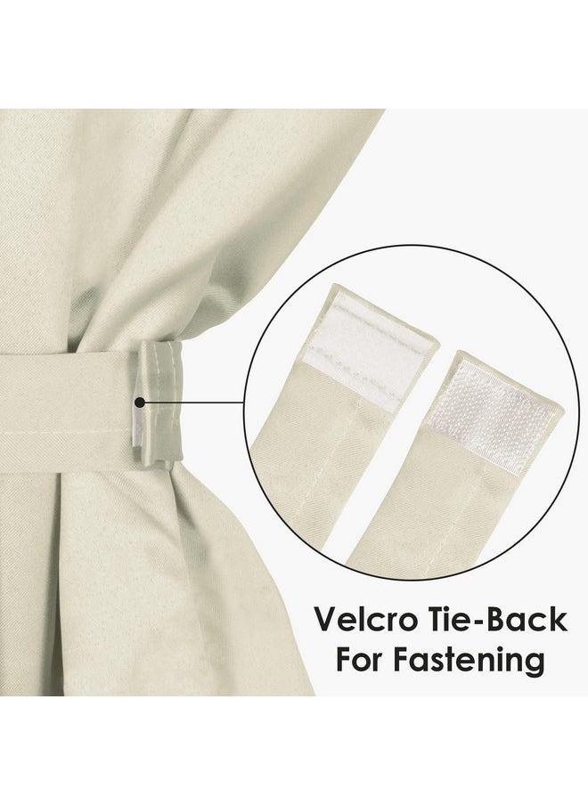 Story@Home Story@Home Blackout Window Curtains 5 Feet Set of 3 | Plain Print | 70% Room Darkening | Thermal Insulated Curtains | Curtain for Living Room | (118 x 152 cm, Beige) | Perfect for Home Decor  - Image 5