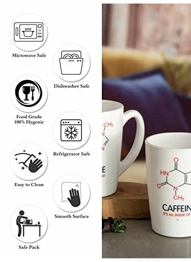 Luminarc Luminarc Opalware Large Coffee Mugs Set of 2 Pieces 320ml LM-N8730  - Image 3