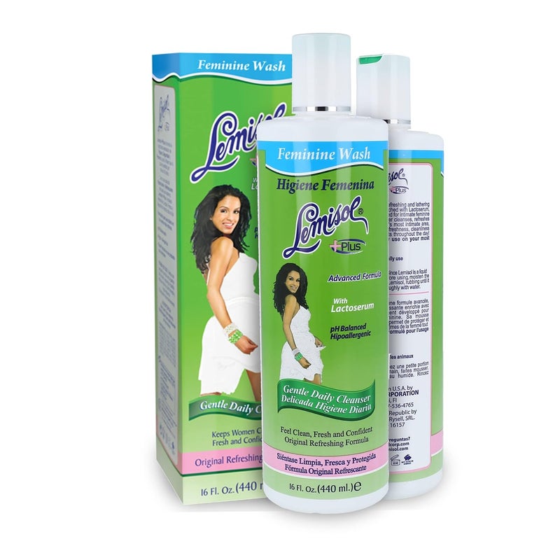 Lemisol Plus Gentle Daily Cleanser original refreshing formula  16 ozpack of 3