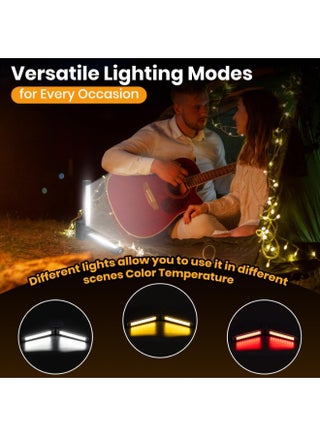 Portable Gym & Posing Lamp – Magnetic LED Flashlight, 7 Dimmable Levels, 180° Swivel Head, USB Rechargeable, Hook & Power Bank, 10-Hour Battery