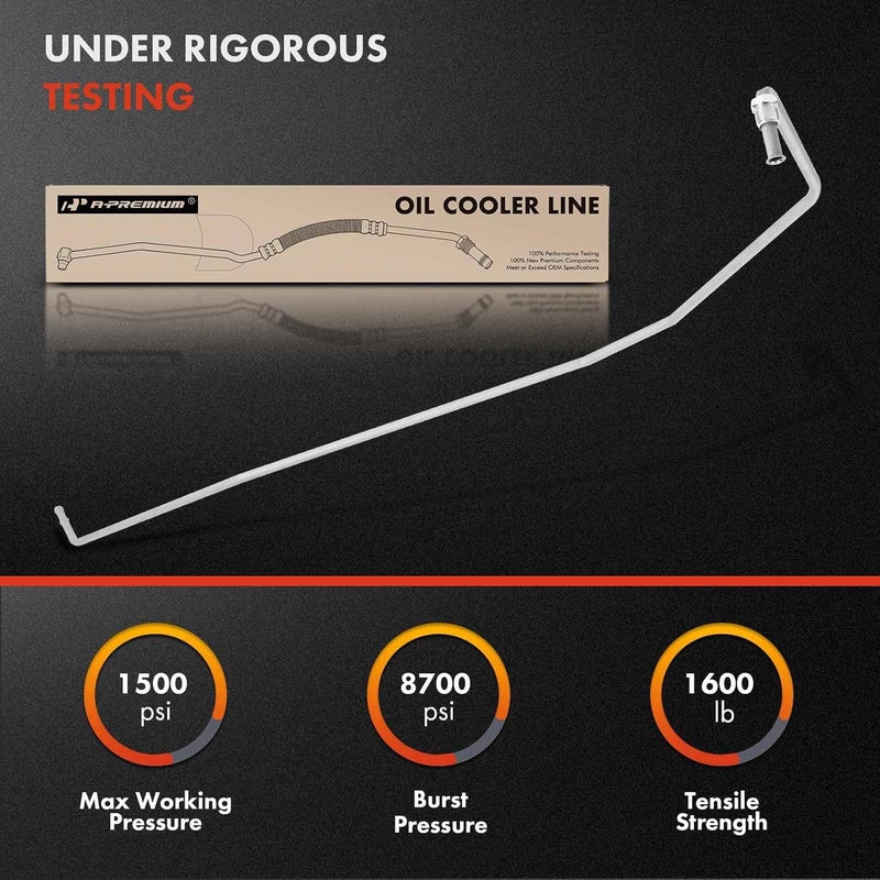 A-Premium Automatic Transmission Oil Cooler Line Hose Assembly for Ford Super Duty 1999-2000 - Image 3