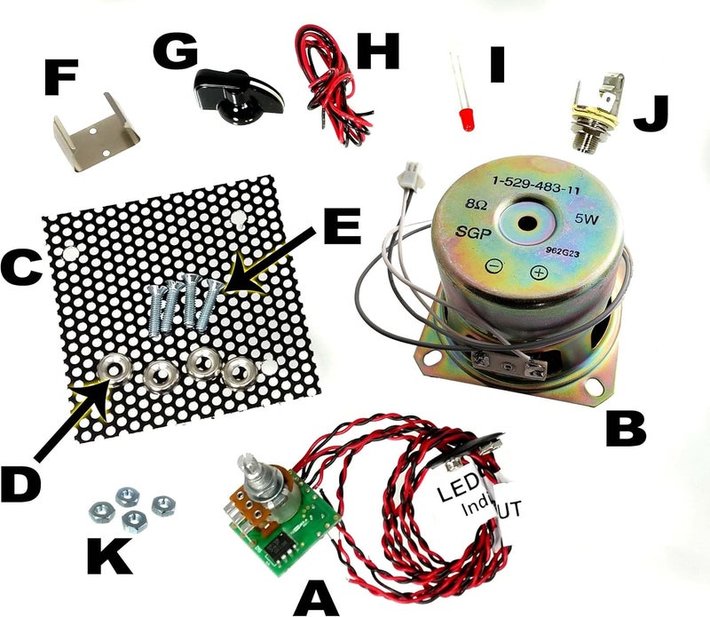 C. B. Gitty Great 2.5-watt Parts-Only Cigar Box Amplifier Kit - Image 3