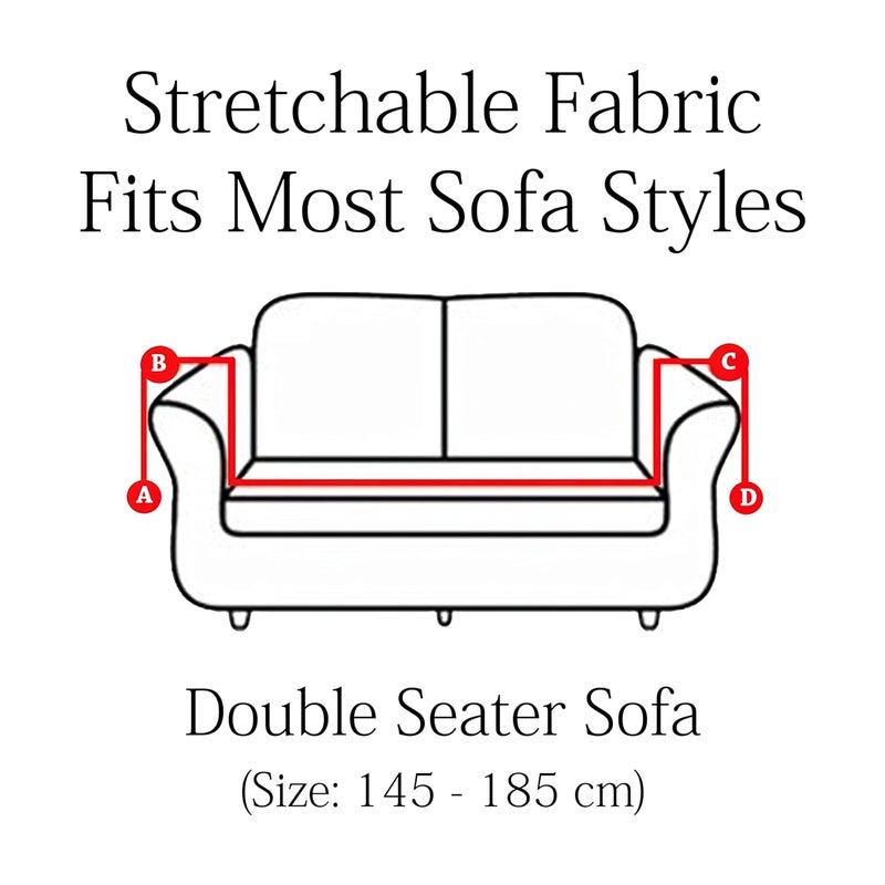 VORHANG 100 Jacquard Sofa Cover Highly Elastic Cover Stretchable Universal Sofa Slipcover for Dining Drawing Room Two Seater Sofa Cover Green - Image 5