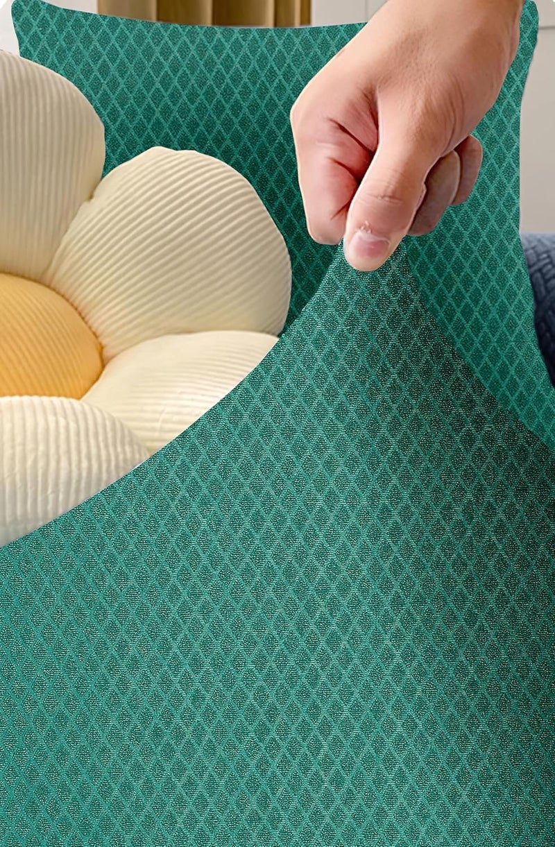 VORHANG 100 Jacquard Sofa Cover Highly Elastic Cover Stretchable Universal Sofa Slipcover for Dining Drawing Room Two Seater Sofa Cover Green - Image 4