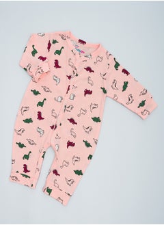 babyqlo Dino Delight Cute Dino Prints Pure Cotton Romper for Infants  - Image 1