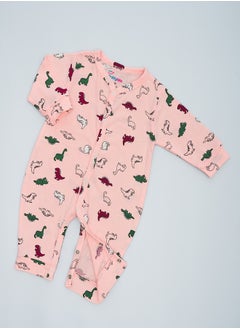 babyqlo Dino Delight Cute Dino Prints Pure Cotton Romper for Infants  - Image 3