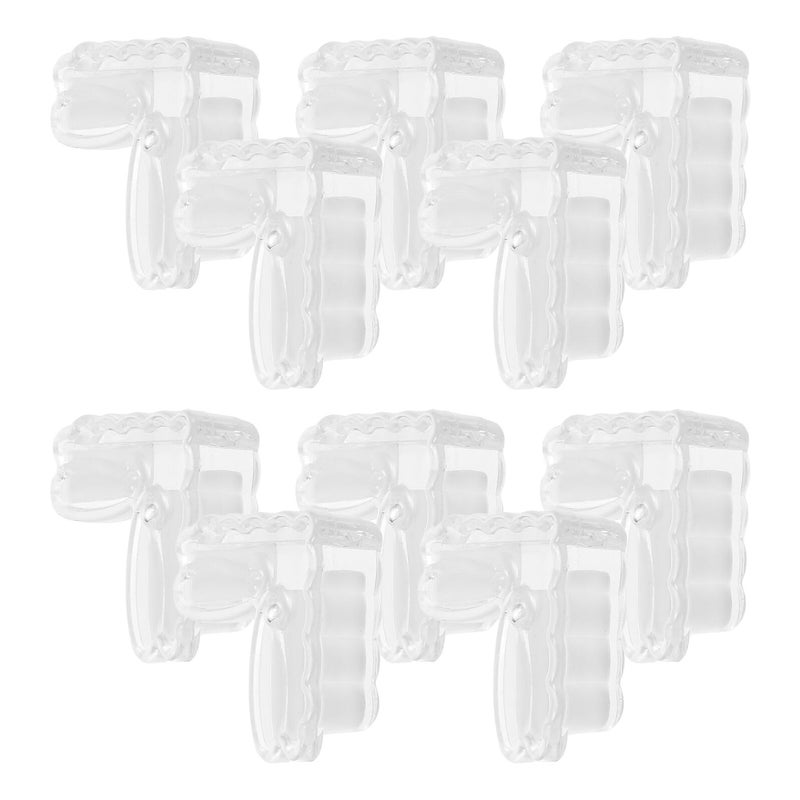 10 Pcs Clear Corner Bumpers Edge Protectors with Strong Adhesive for Home Tables - Image 2