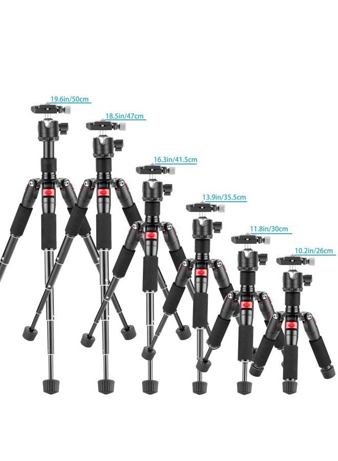 Neewer Portable Desktop Mini Tripod Aluminum Alloy 20''/ 50cm Desk Tripod with 360 Degree Ball Head, 1/4 inch Quick Shoe Plate for DSLR Camera Video Camcorder, Load up to 11 pounds/5 kilograms - Image 5