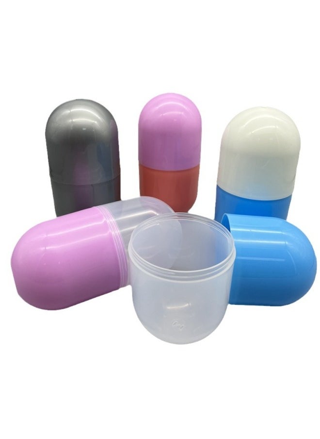 Generic - Egg Ball Egg Shell Egg Shell Plastic Egg Color Egg Capsule Shell One-piece Plastic Box Packaging Egg Egg Shell-Specifications:9 * 18cm Capsules Mixed Color Random - Image 1