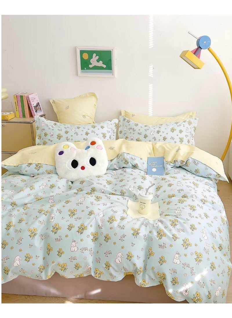 Generic Bedding set，High-quality duvet cover set 100%cotton220×240cm , king size ,6pcs set with duvet cover and fit sheet and 4pcs pillowcases  - Image 1