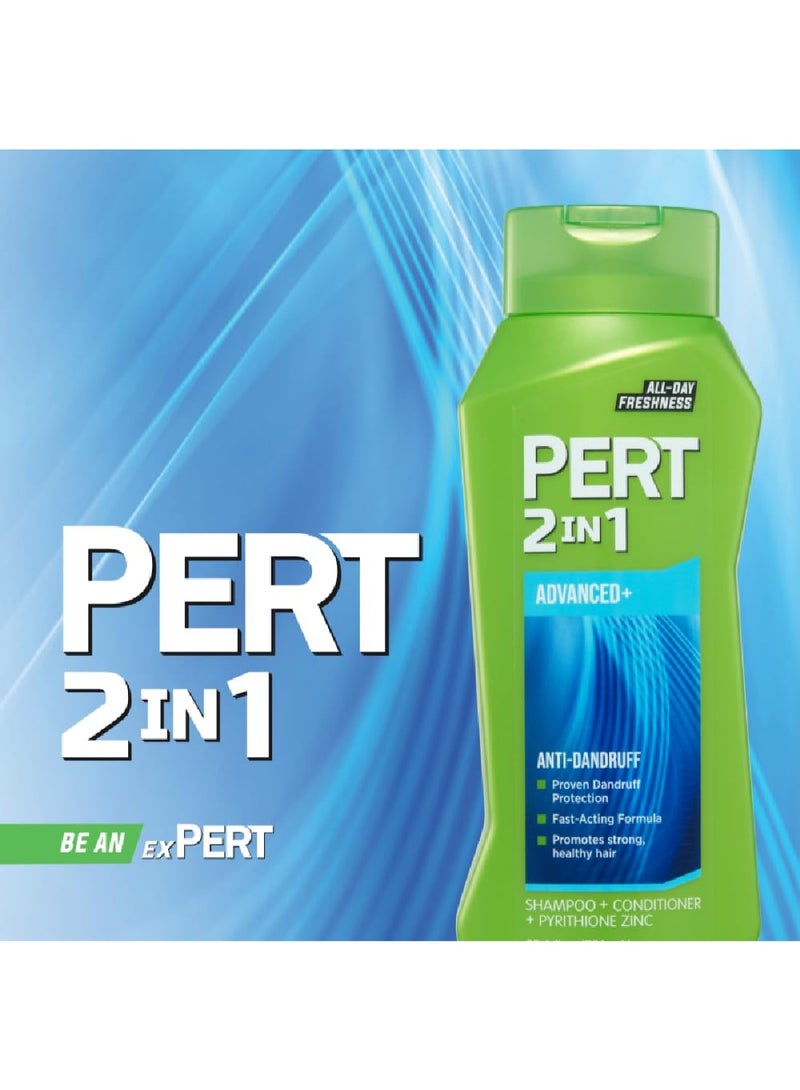 PERT 2 IN 1 Shampoo and Conditioner, Anti-Dandruff, 13.5 Fl. Oz (Pack of 6) - Image 4