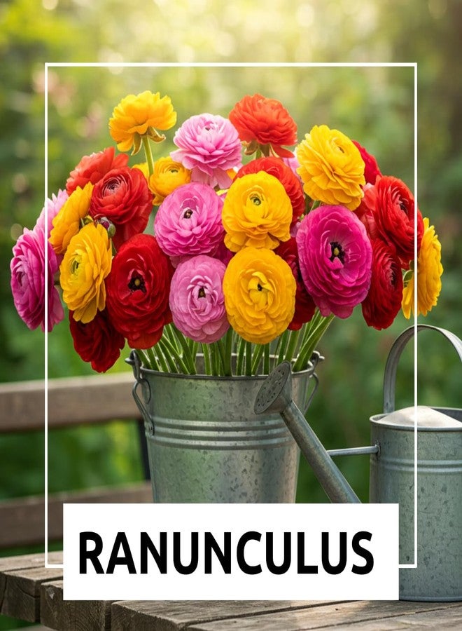 CZ Grain 6 Mixed Ranunculus Bulbs - 6 Large Healthy Bulbs for Planting - Image 5