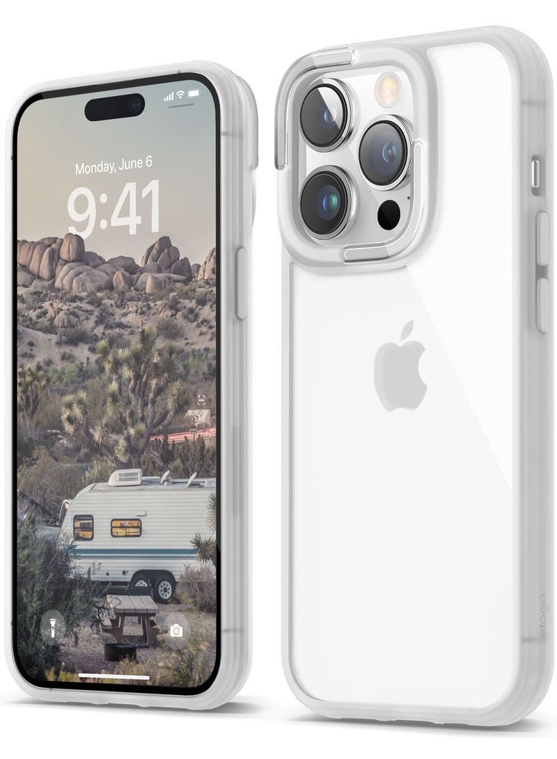 Elago Dual for iPhone 14 Pro Case Cover with Hybrid Technology - White - Image 1