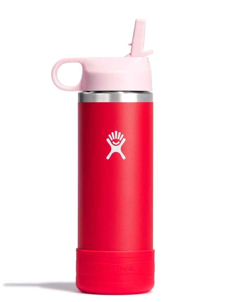 Hydro Flask 18 Oz Kids Wide Mouth Straw Cap And Boot Goji - Image 1