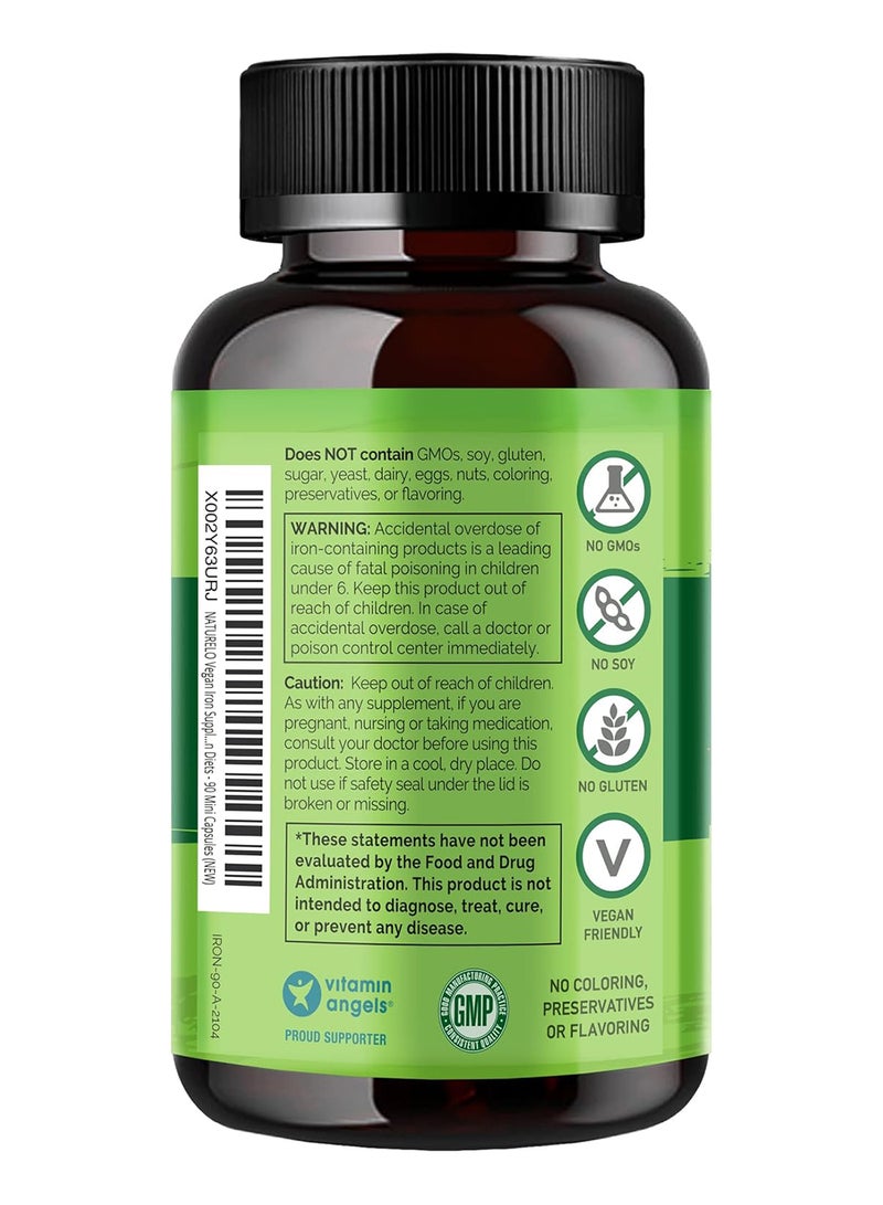 ناتوريلو‏, حديد مع فيتامين ج، 90 كبسولة نباتية - Image 3
