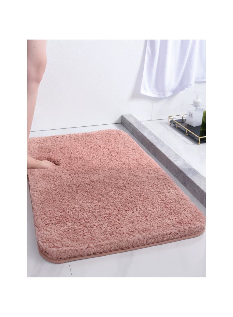 Ultra fine fiber bathroom floor mat with strong anti slip and water absorption properties, fast drying carpet mat suitable for living room, kitchen, bedroom, bathroom, balcony, home decoration (50 * 80cm), machine washable  - Image 2