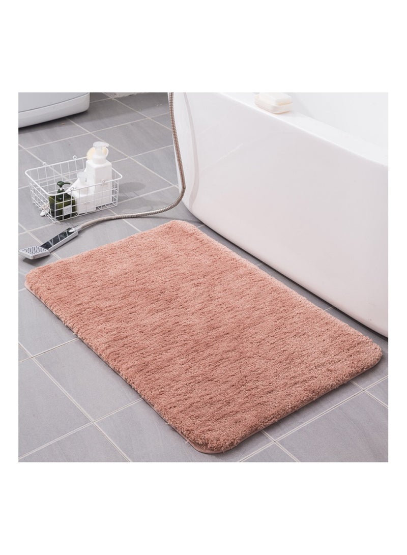 Ultra fine fiber bathroom floor mat with strong anti slip and water absorption properties, fast drying carpet mat suitable for living room, kitchen, bedroom, bathroom, balcony, home decoration (50 * 80cm), machine washable  - Image 1