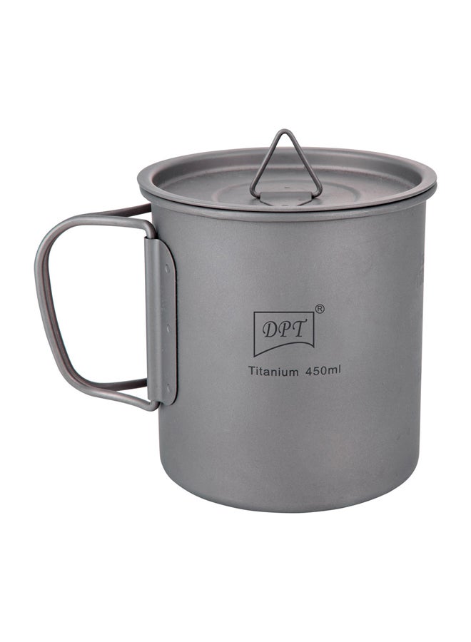 دي بي تي، كوب تيتانيوم للرحلات والهايكنج، رصاصي، سعة 450 مل - Image 1