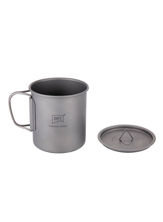 دي بي تي، كوب تيتانيوم للرحلات والهايكنج، رصاصي، سعة 450 مل - Image 2