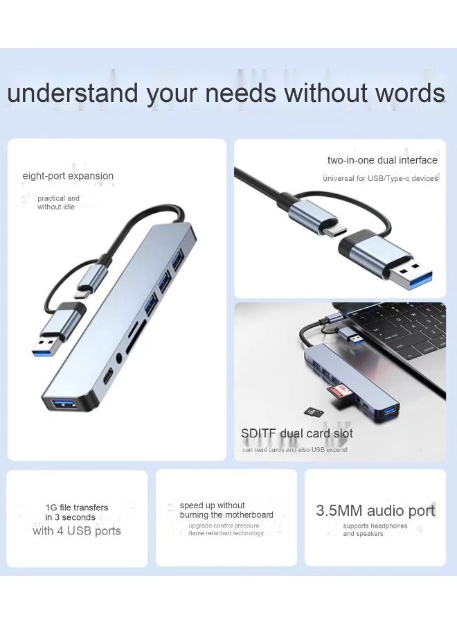8-in-1 Multifunctional USB 3.0 Docking Station, Essential Hub for Laptops - Image 4