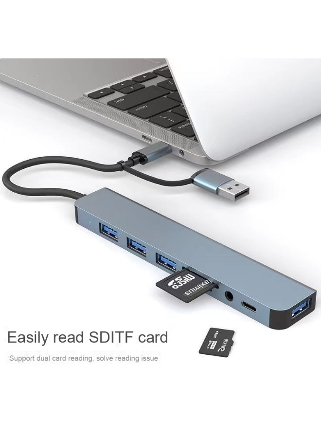 8-in-1 Multifunctional USB 3.0 Docking Station, Essential Hub for Laptops - Image 3