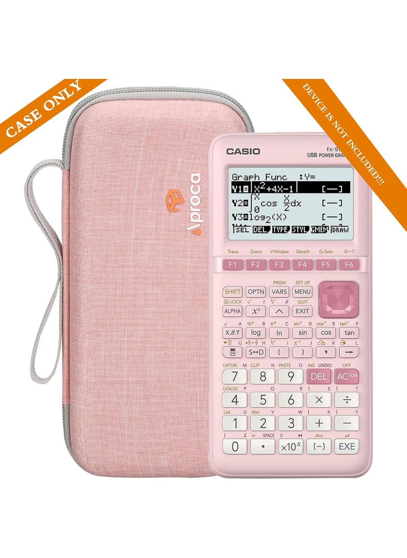 Aproca Aproca Pink Hard Storage Portable Case for Casio fx9750GIII Standard Graphing Calculator Case Only  - Image 4