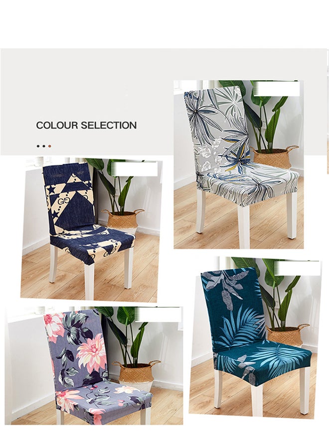 Dust Proof Dining Chair Cover Set Flore Printed Bohemian Chair Cover - Image 2
