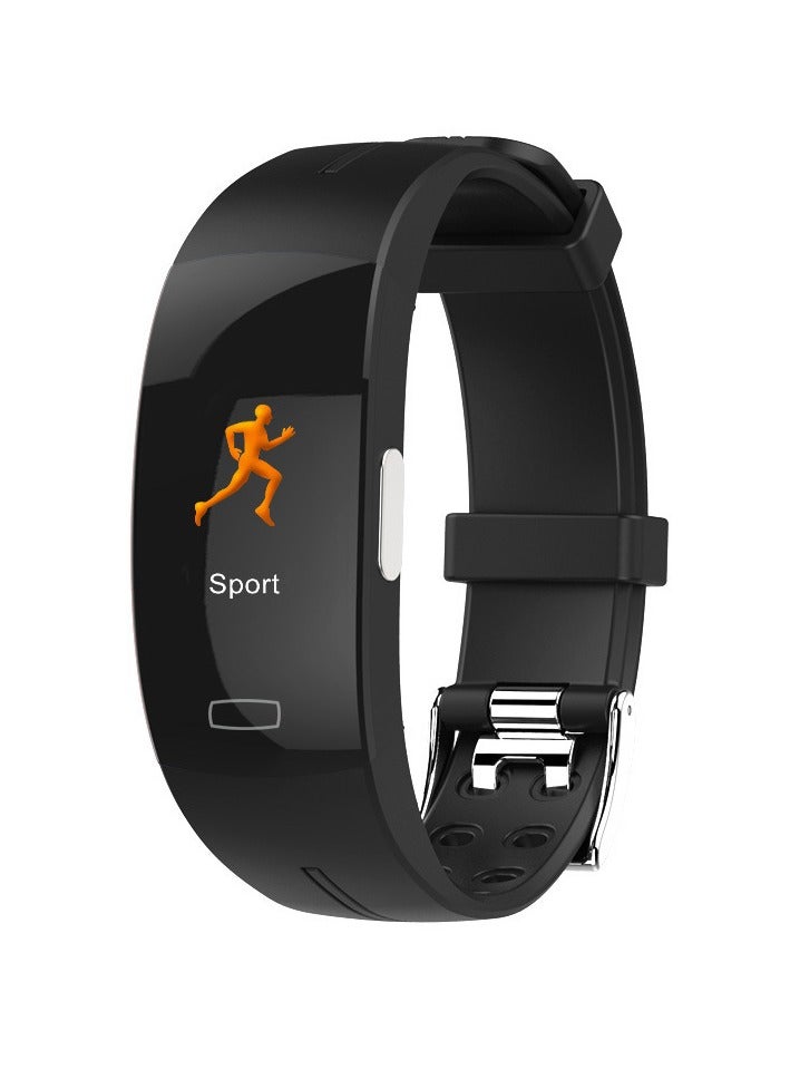 P3 Color Screen Smart Bracelet, IP67 Waterproof Fitness Tracker, Lightweight Multifunction Smart Watch With PPG ECG Sleep Monitor Calorie Counter, (1pc, Black) - Image 1