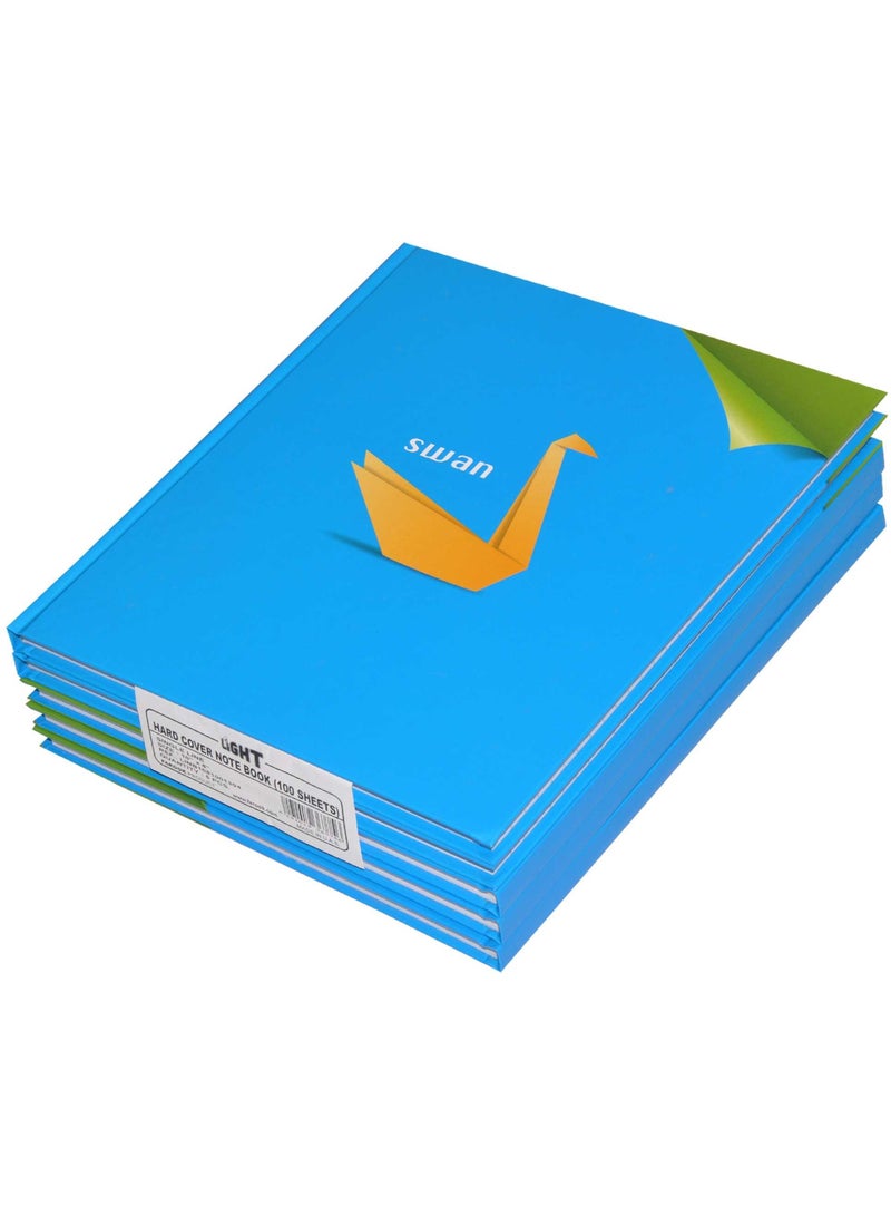 FIS LIGHT Pack of 5  Design Hard Cover Note Book  100 Sheets. Size 10X8 Inches (25.4 X 20.32 Cm) -LINB1081001304 - Image 1