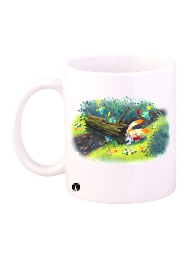 RYN Sonic Printed Coffee Mug White/Blue/Green